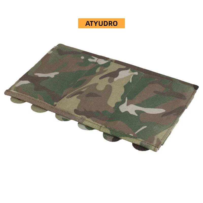 ATYUDRO Tactical 5.56/7.62mm Lightweight Elastic Triple Mag Pouch Hunting CS Wargame Molle System Accessories Waist Bag Holster