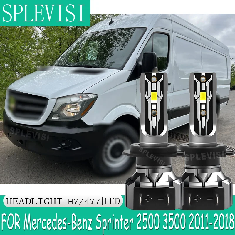 Smooth and Stable Lighting Easy to Install and Replace Headlight For Mercedes-Benz Sprinter 2500 3500 2011-2015 2016 2017 2018