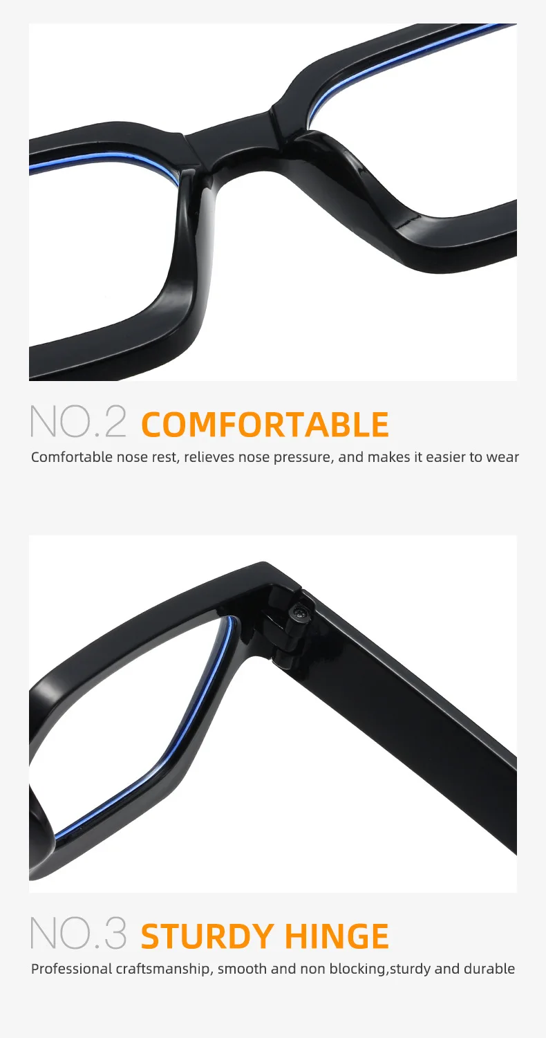 Neue Transparente Computer Brille Rahmen Frauen Männer Anti Blau Licht Platz Brillen Blockieren Gläser Optische Spektakel Brillen ﻿ – Detail 15