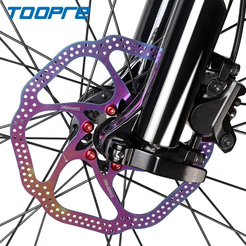 TOOPRE MTB Disc Brake Rotor G3/ HS1 160 180 203mm Colorful Stainless Steel Rotor Disc For Mountain Road Cruiser Bike Brake Parts