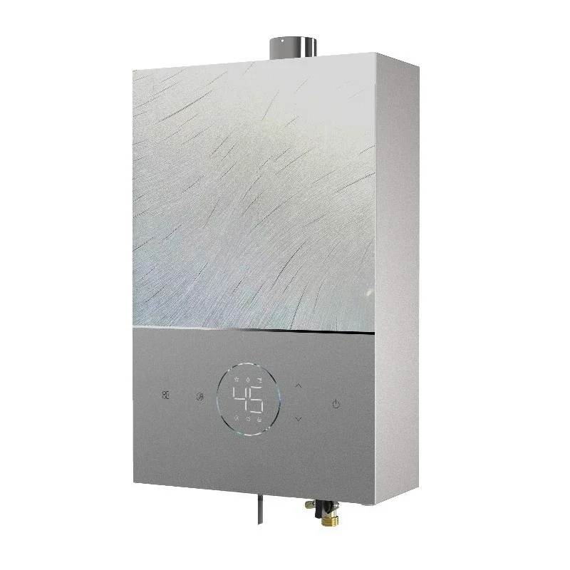 Stainless steel wall-mounted intelligent digital display liquefied petroleum gas natural gas water heater household outdoor