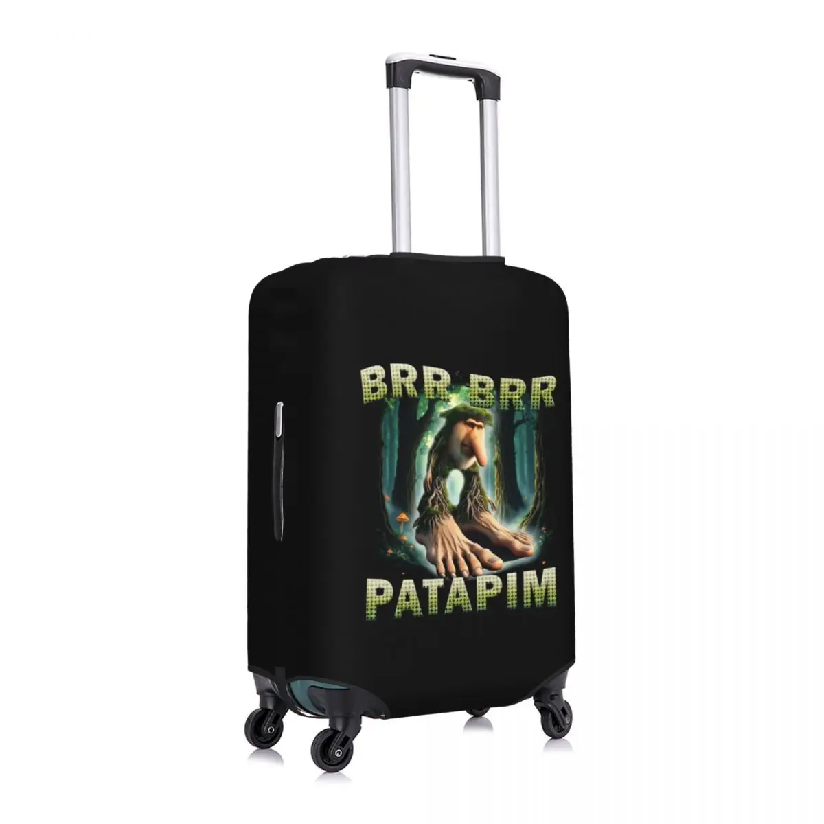 مخصص Brr Brr Patapim مضحك الإيطالية Brainrot غطاء الأمتعة لطيف حقيبة حامي يغطي دعوى لمدة 18-32 بوصة