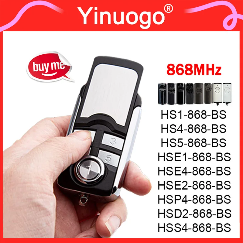 

For HORMANN HS1 HS4 HS5 HSE2 HSE4 868 BS Garage Remote Control 868MHz Compatible With HORMANN BS BiSecur Gate Remote Control