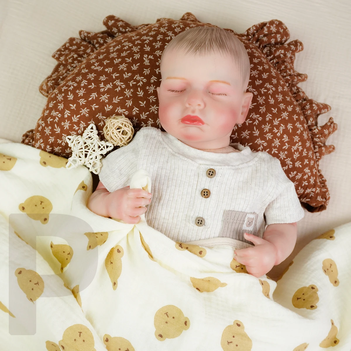 

Realistic Sleeping Newborn Baby Doll with Soft and Adjustable Body and Accessories High-quality Handmade Doll Doll Gifts DIYToy