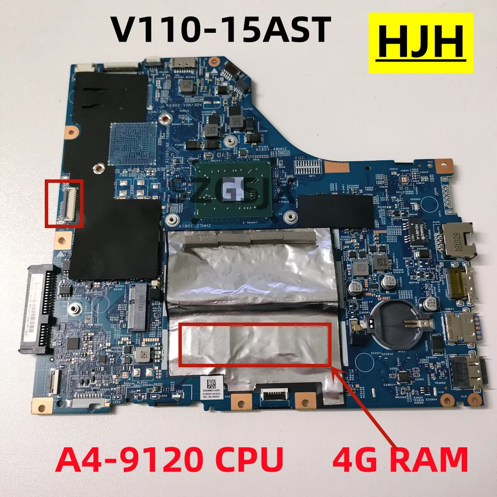 

For Lenovo V110-15AST Laptop Motherboard 15283-2 /15283-3 with A4-9120 CPU 4GB-RAM DDR4 100% Complete Test