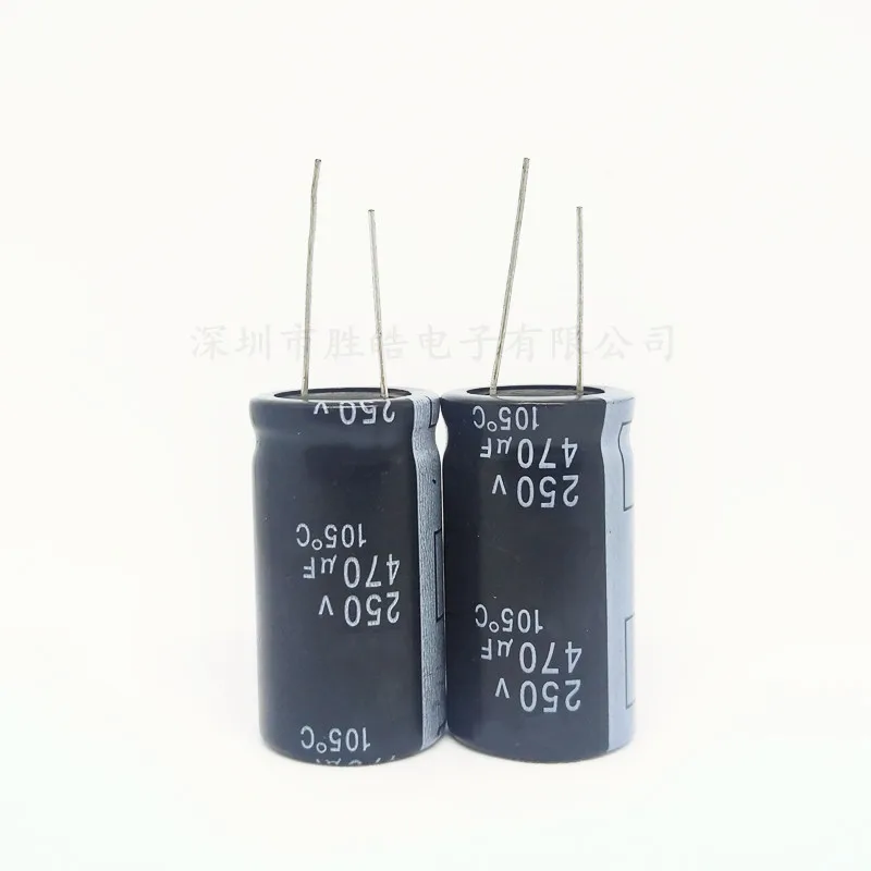 

3pcs 250v470uf High Quality Brand New Aluminum Electrolytic Capacitor 470uf 250v Size：18x40（mm）