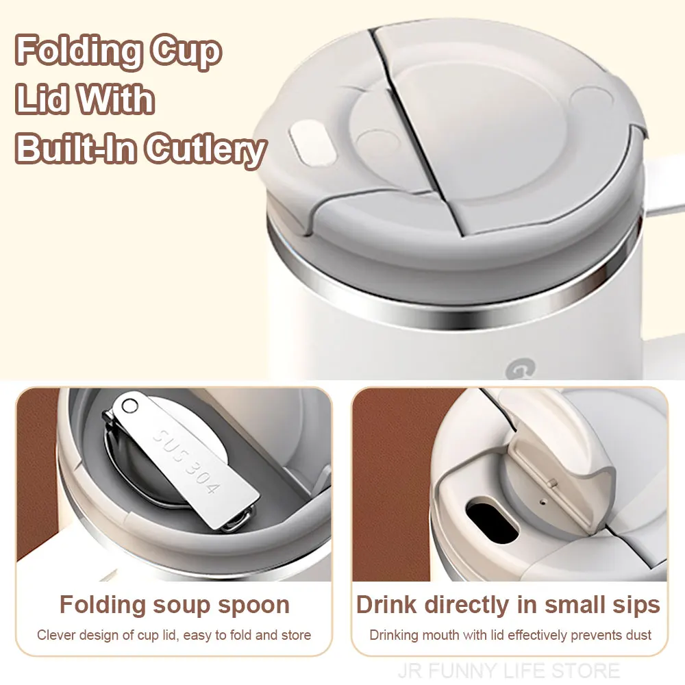 550ML Coffee Mug 304 Stainless Steel Thermal Cup With Tea Strainer And Lid Tea Cup Water Bottle For Gifts Drinkware