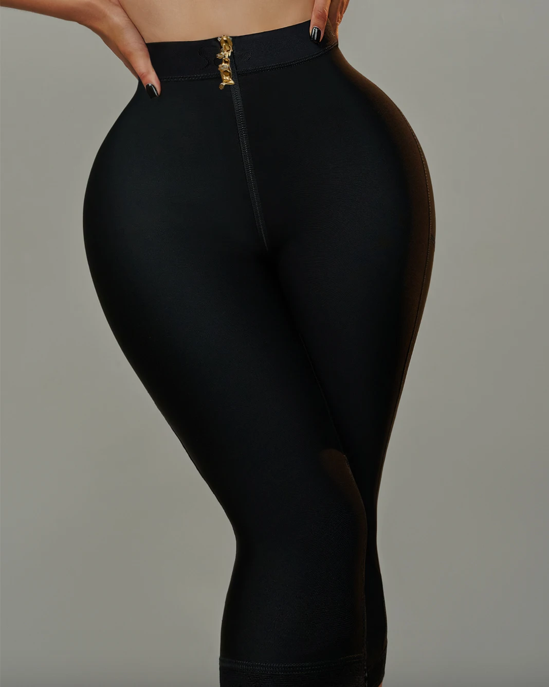 High Waist Shapewear Shorts With Zipper Butt Lifter Women's Tummy Control Knee length Panties Fajas Body Shaper Big Ass Push Up