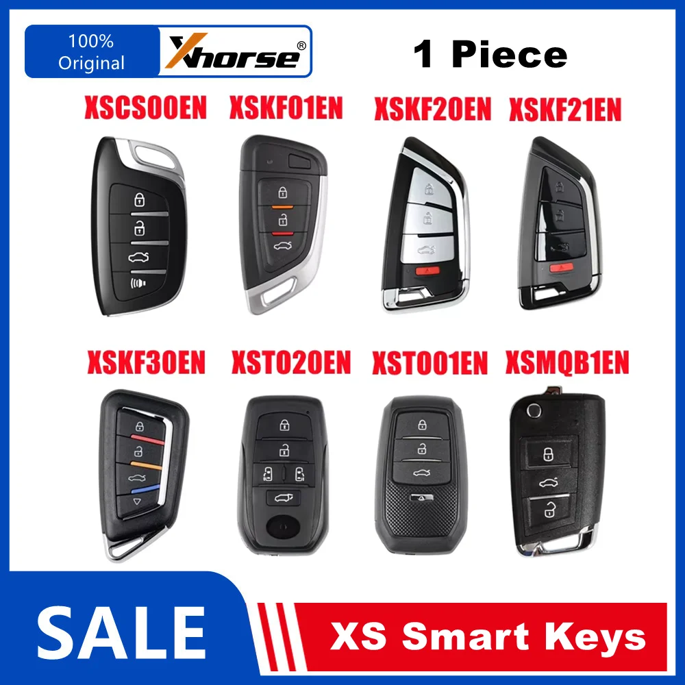 1PCS Xhorse XS VVDI Remote Smart Keys XSMQB1EN XSCS00EN XSKF20EN XSKF21EN XSKF01EN XSKF30EN XSTO20EN XSTO01EN English Version