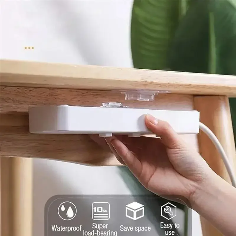 Ganchos Adhesivos de Doble Cara para Pared, Ganchos de Succión Transparentes y Resistentes, Ganchos de Almacenamiento para Baño, Cocina y Dormitorio