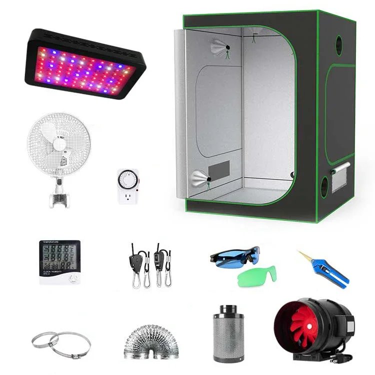 High Quality OEM 80x80x160cm Grow tent Led Grow Light Kit For Hydroponics System