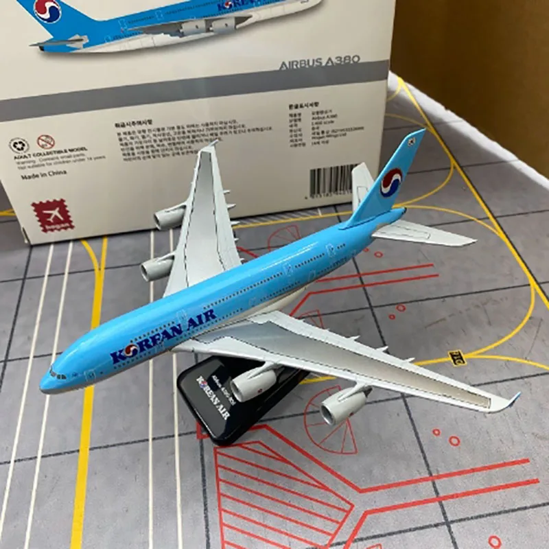 1:400 Scale A380 Planes Model Airplanes KOREAN AIR Airlines Alloy