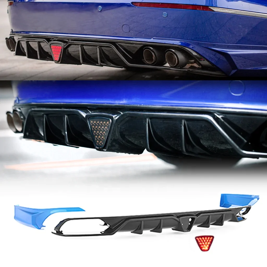 

Rear Bumper Diffuser Lip W/ LED Light For 2018-2020 Honda Accord