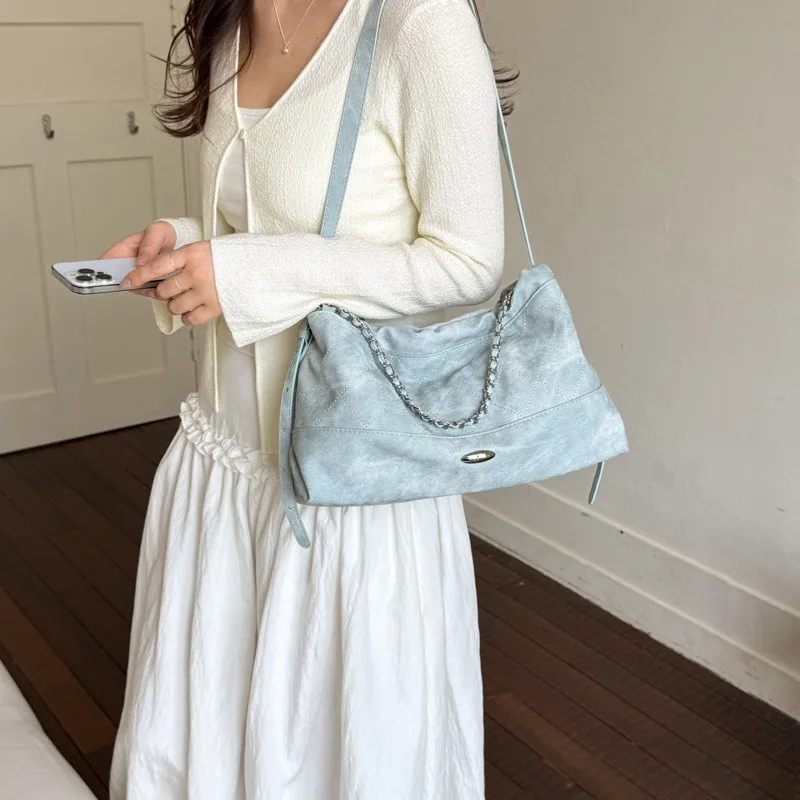 large-capacity-embroidered-tote-bag-single-shoulder-women's-bag-for-class-commuting-diamond-stitch-2026-new-style-summer-bag