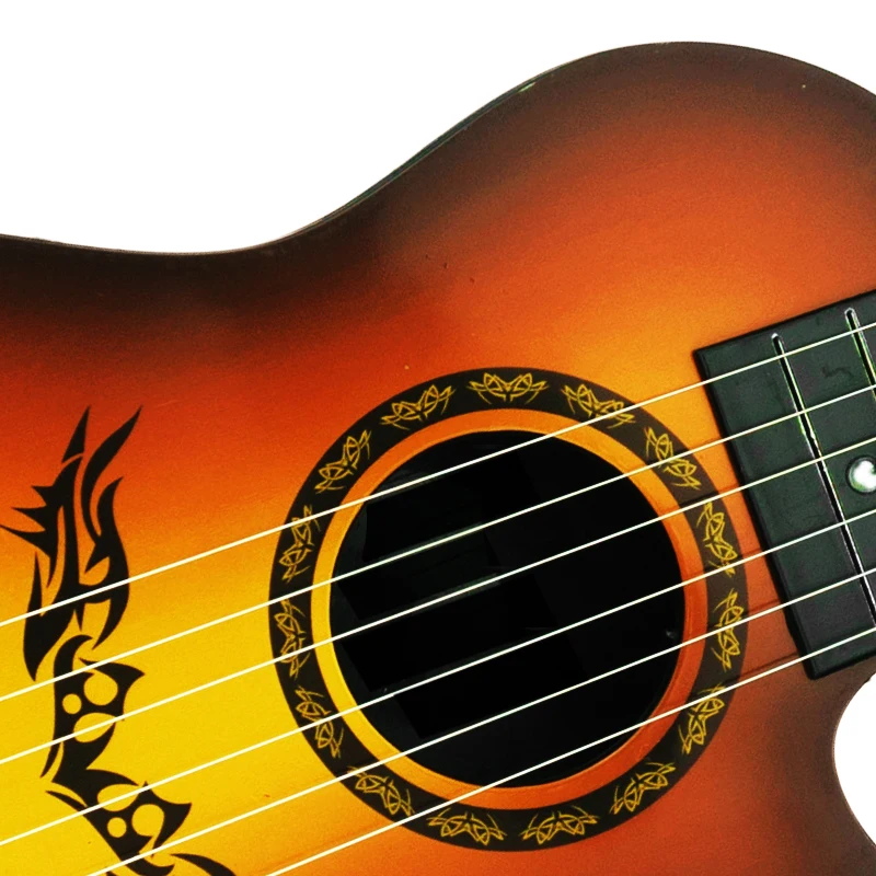 Kids 6 Strings Classical Guitar Steel Strings Pretend Play Toy Children Ukulele Musical Instrument for Boy Girl Birthday Gift