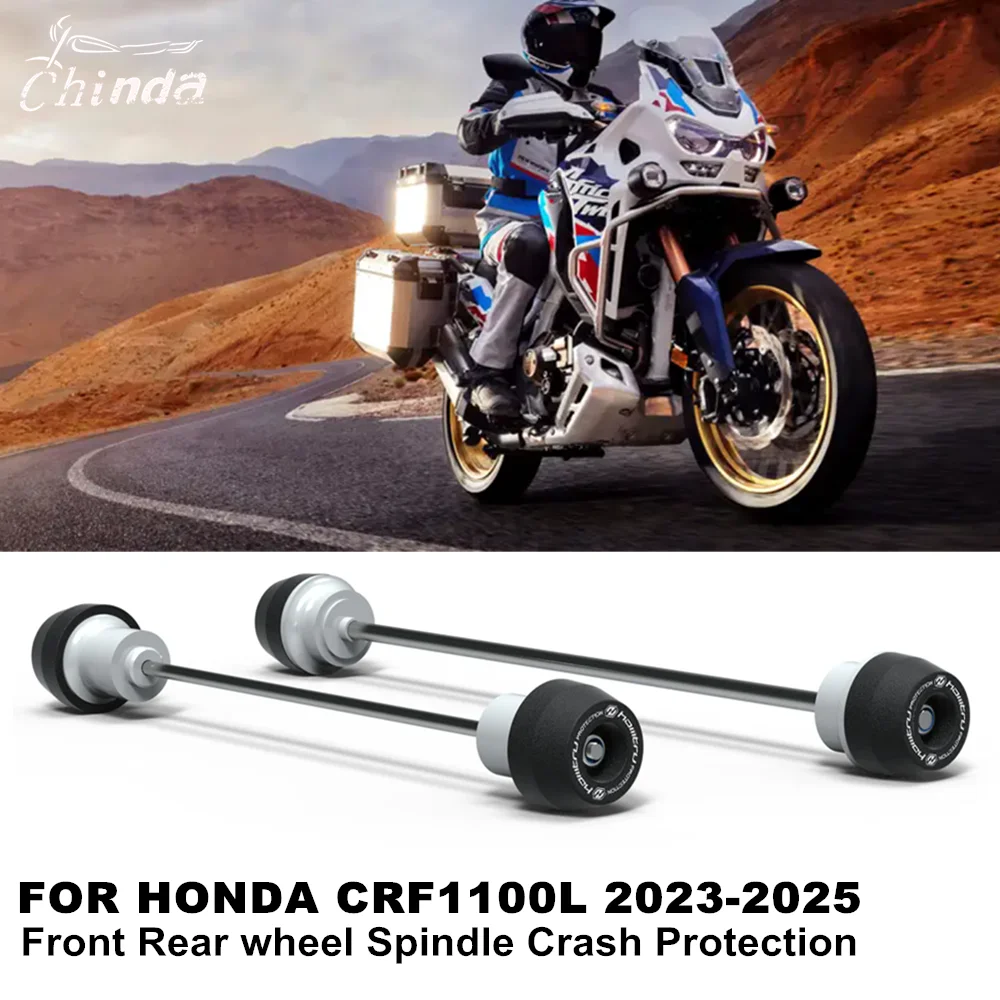 

CRF1100L Motorcycle Front & Rear Axle Fork Crash Sliders Wheel Protection For Honda CRF1100L CRF 1100L 2020 2021 2023 2024 2025