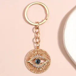 Punk Enamel Keychain Hollow Eye Key Ring Eyeball Key Chains For Women Men Handbag Accessorie Car Keys DIY Handmade Jewelry Gifts