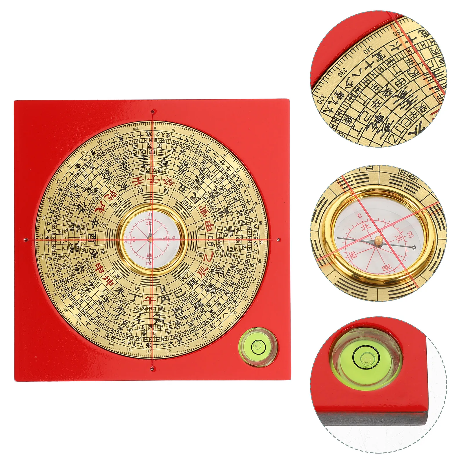 

Feng Shui Luo Pan Compass High Precision Copper Vintage Multi-functional Taoist Supplies Metal Decoration Home Office Desktop