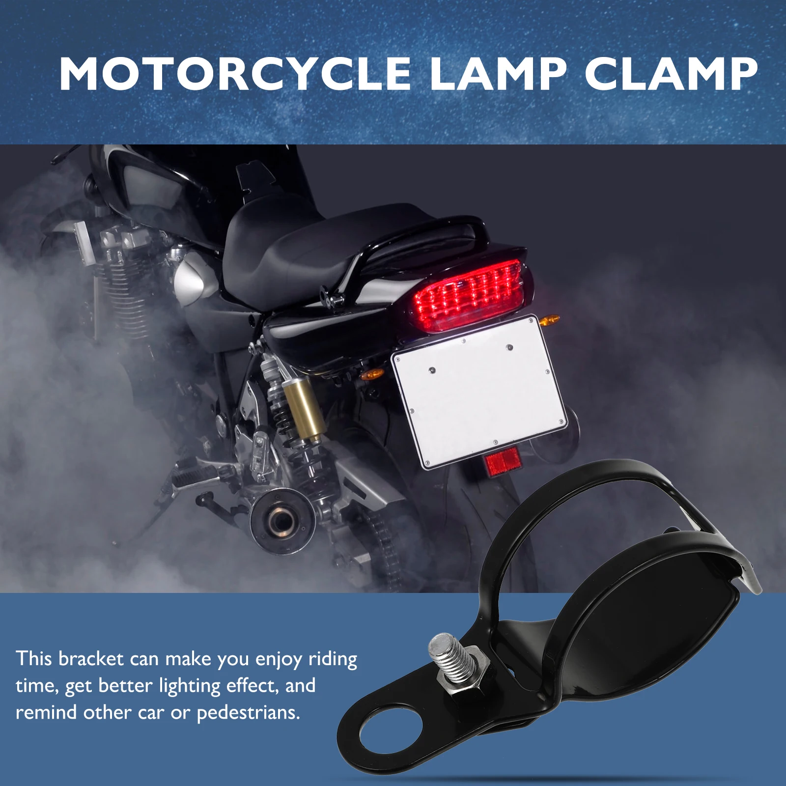 

2pcs Motorcycle Turn Signal Bracket Corrosion Resistant Durable Mount For Indicator Lights Humidity Dust Proof