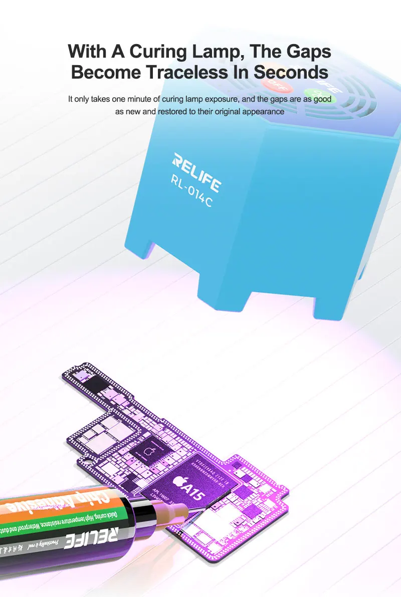 RELIFE-Adesivo Disco Rígido Selagem Chip, CPU Selagem, Tela IC, RL-035E