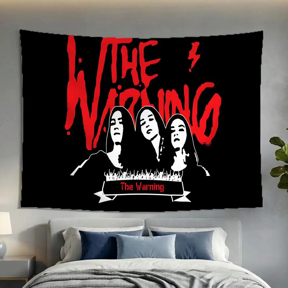 Casual Rock Band The W-Warning Music Art Tapestry Soft Lightweight Wall Art Decor for Living Home Room Bedroom