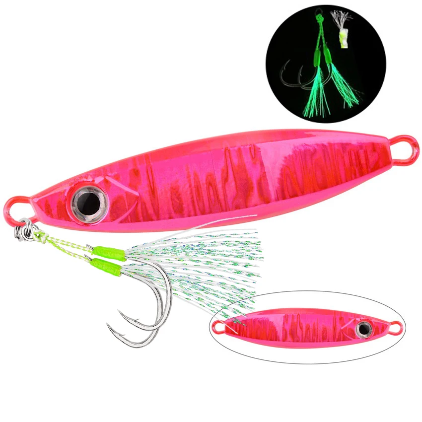 1 stücke 40g 60g 80g 100g Metall Jig Löffel Köder Künstliche Köder Shore Langsam Sinkende jigging Harte Bass Angelgerät Pesca – Detail 8