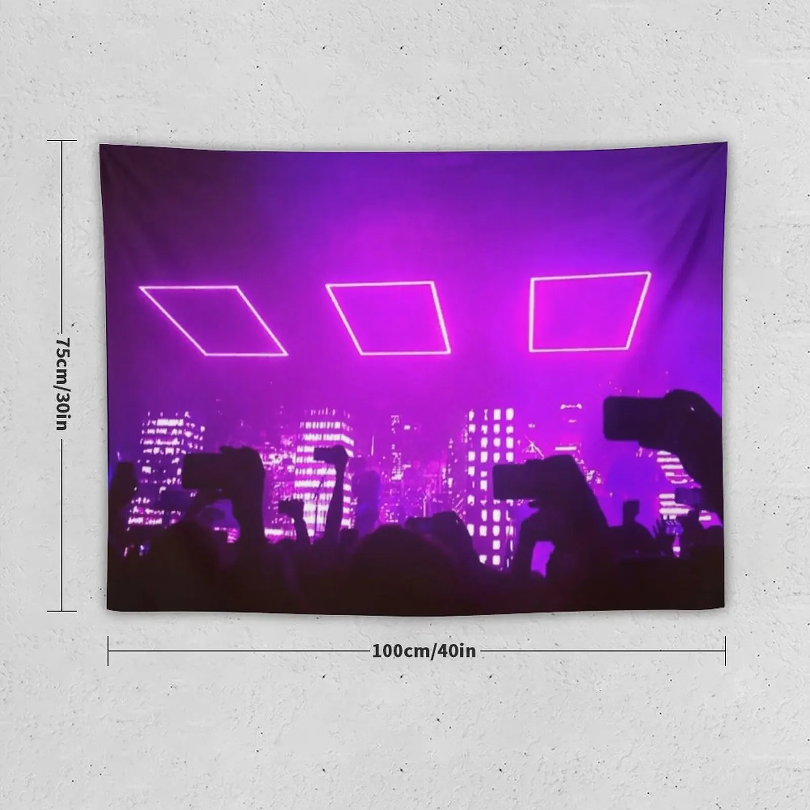 The 1975 Concert Photo Tapestry Home Supplies Decorative Wall Mural Wall Decor Tapestry