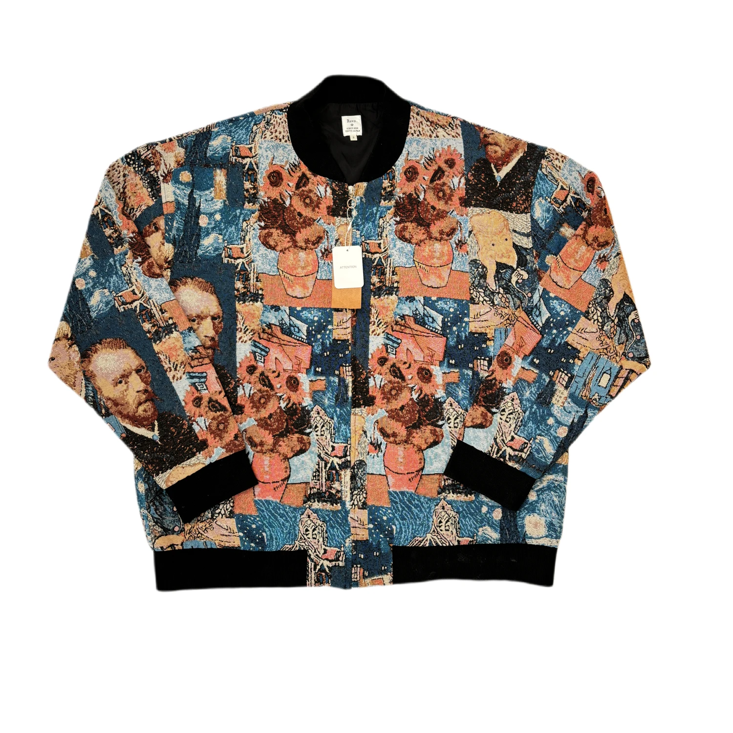 เสื้อแจ็คเก็ตสไตล์เรโทร ทรงหลวม เสื้อยืดคุณภาพดี รุ่น Uncle Small ence Commute Sle ex ort Sve ปิดด้วยซิป