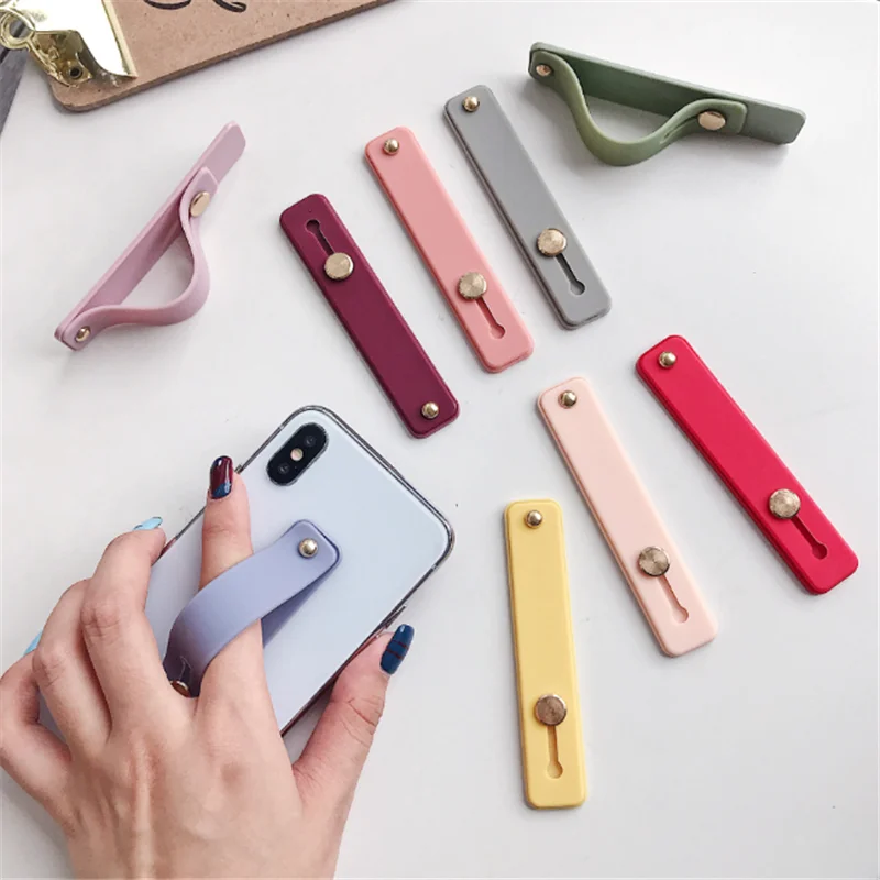 

Wrist Band Hand Band Finger Grip Mobile Phone Holder Stand Push Pull Universal Car Phone Socket Holder For Iphone 14 15 Xiaomi