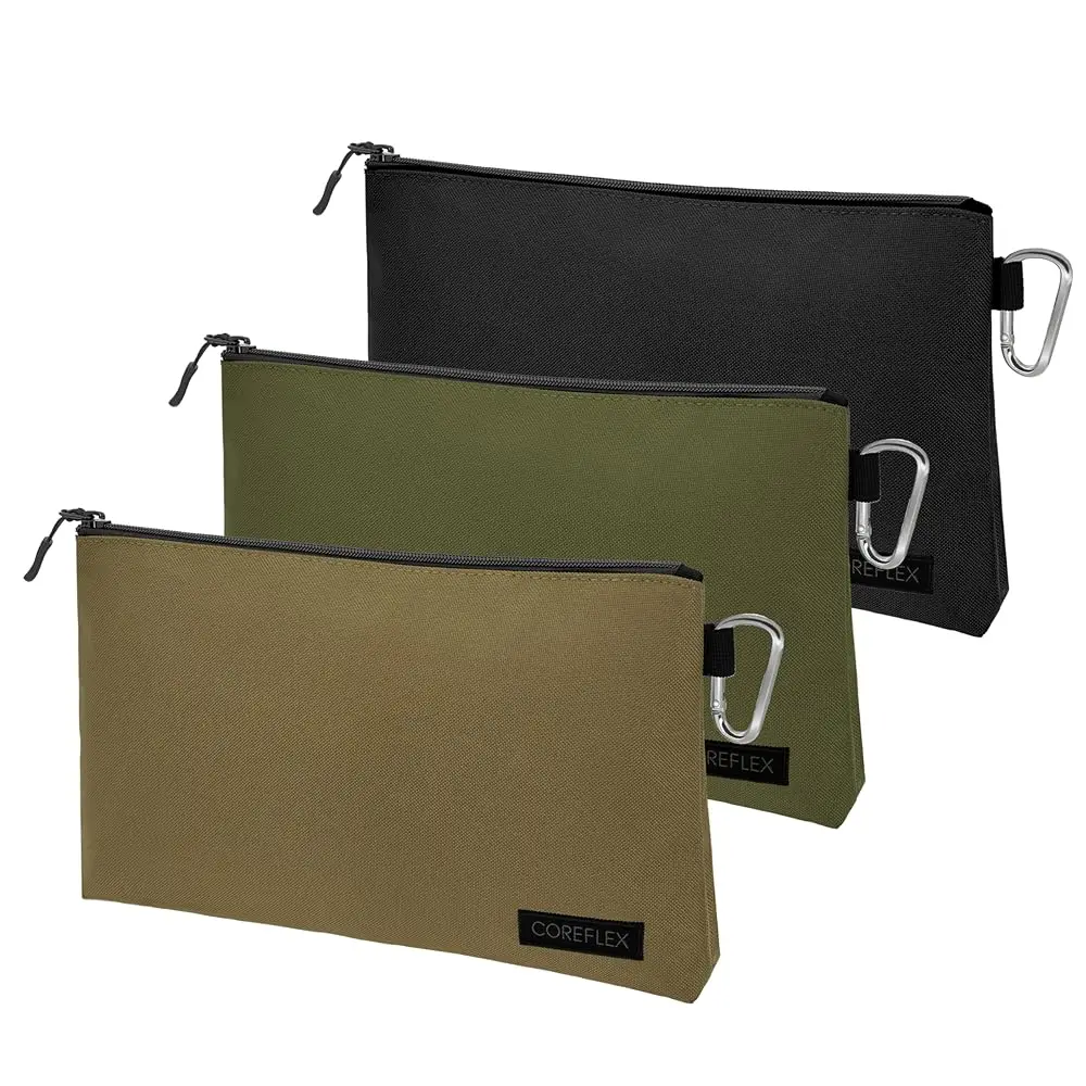 

Premium Tool Pouch Zipper Bag, Small Tool Bag, Multipurpose Storage Pouch, Heavy Duty Flat Bottom Tool Bag With Ykk Zipper (3