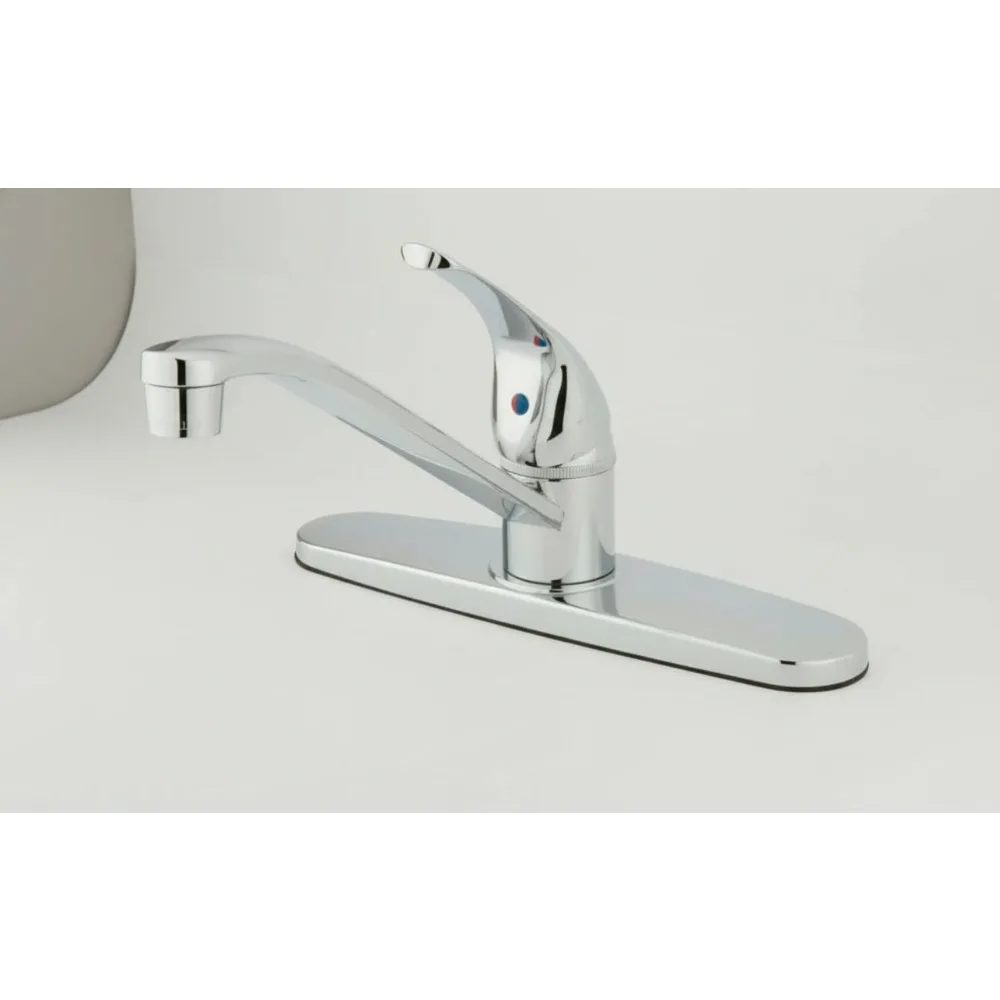 

Modern Single Lever Kitchen Faucet 8-Inch Polished Chrome, Easy Installation for Home Chefs