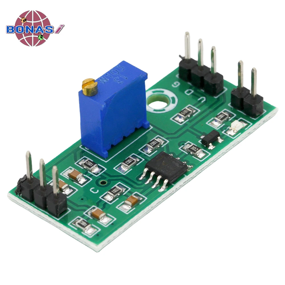 LM393 Voltage Comparator Module 4.5-28V Signal Waveform Adjustable High Low Level/Load Drive Dual Channel High Voltage Module