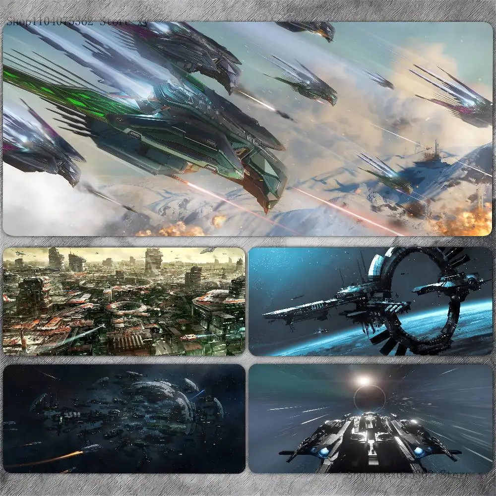 Game Star Citizen Mousepad Large Keyboard Desk Mat Gaming Mouse Pad LockEdge Non-slip Mat