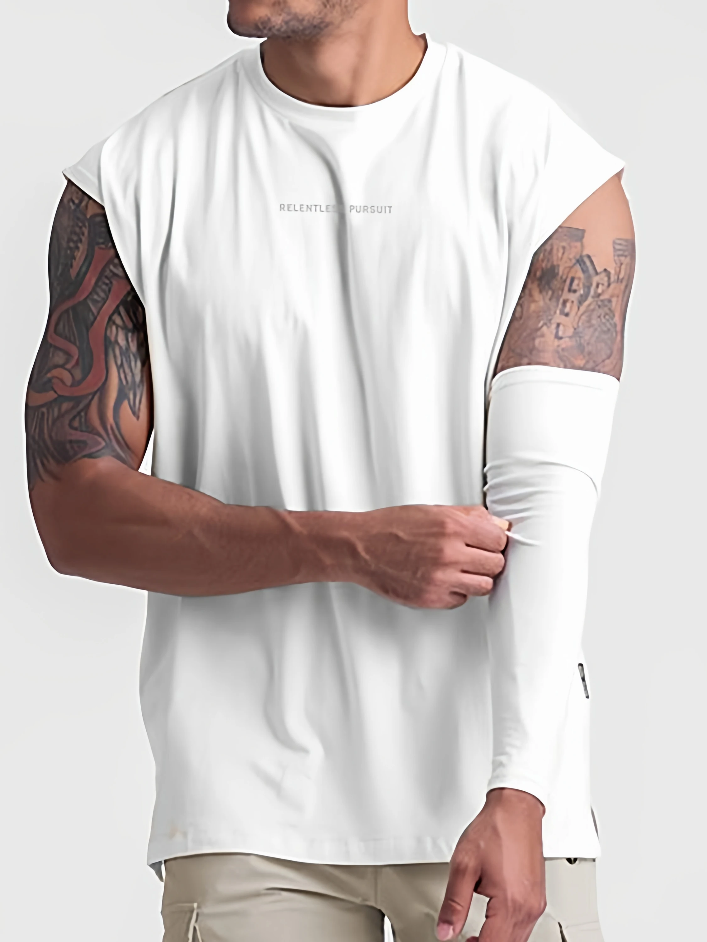 ASRV2026 Men's Sleeveless Vest Summer American Sports Loose Shoulder Vest Trendy Sweat Absorbent Breathable Top Casual Style