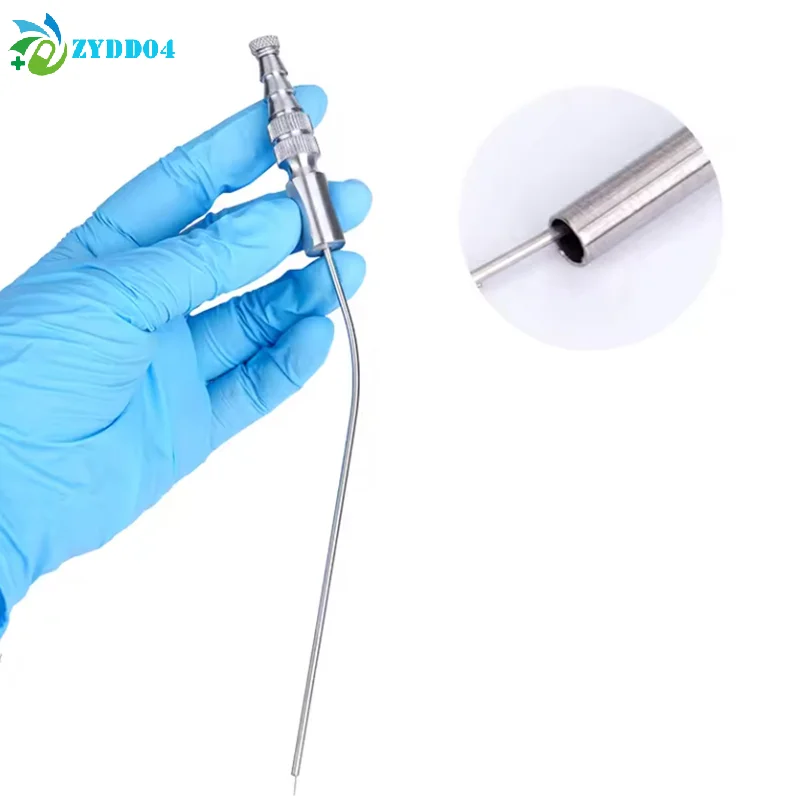 

●1Pcs Dental Surgery Aspirator Stainless Steel Suction Tube Laboratory Tube 3mm/4mm/5mm Implant Surgical Tool