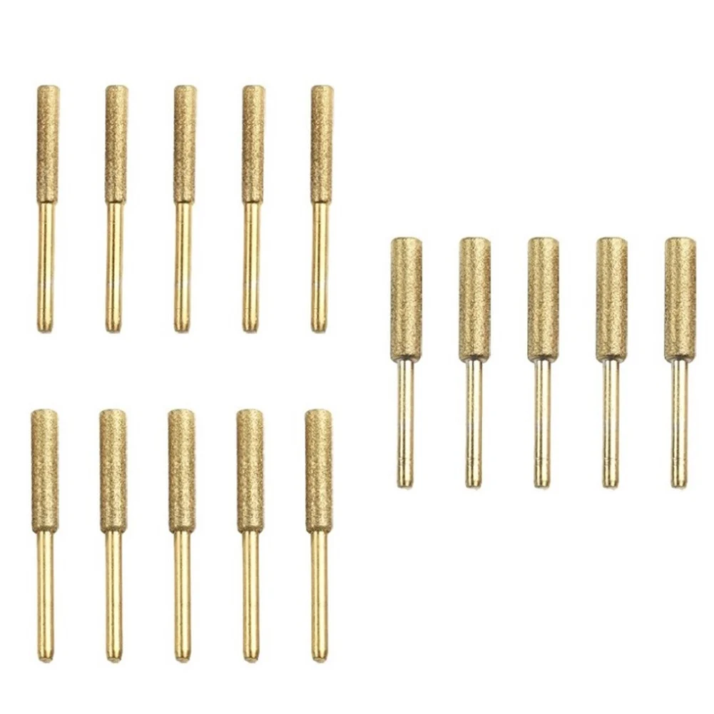 

15 шт., точилка для бензопил, высокая твердость, электрический напильник для бензопилы, алмазная точилка для маленьких цепей бензопилы 4/4,8/5,5 мм