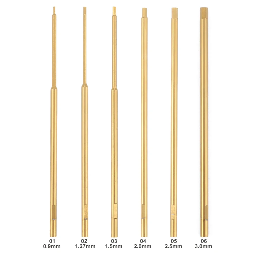 10 pz chiavi esagonali cacciaviti strumenti cacciavite 0.9/1.27/1.5/2.0/2.5/3.0/1.3mm metallo in lega dura per modello di elicottero RC