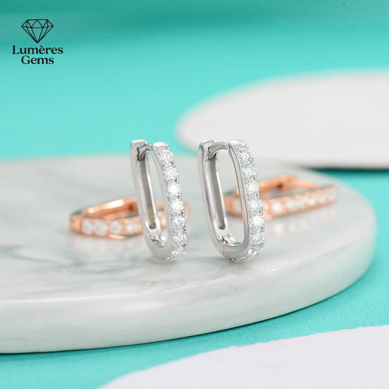 LumièRe Gems PT950 Platinum Morganite Earrings - Simple And Elegant, Perfect For Wearing As A Gift For Anniversaries Or Birthday