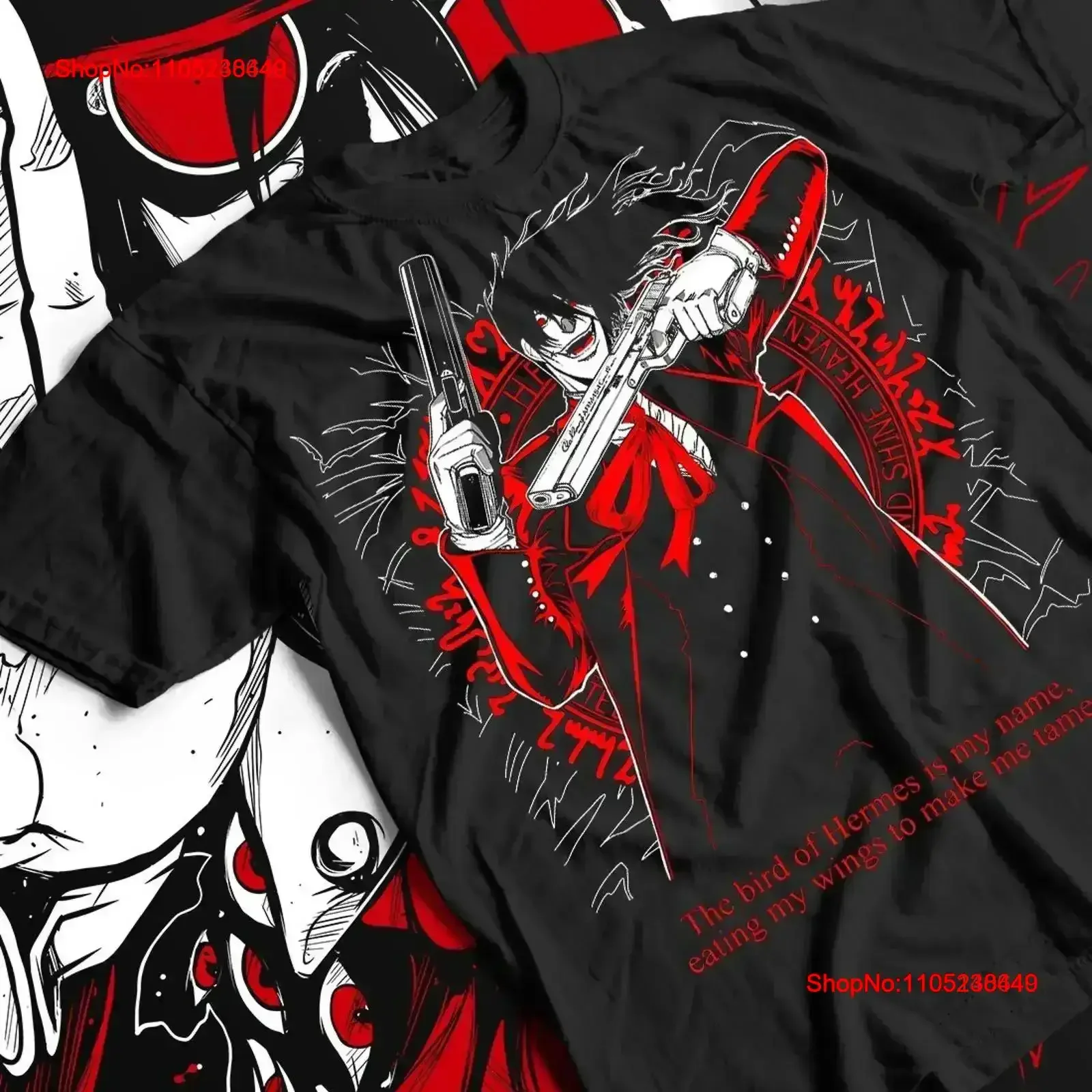 Ultimatives Vampir-T-Shirt, neues Anime-Hellsing-Grafik-T-Shirt, alle Größen, Vintage, gewaschene Designerkleidung, bequeme Streetwear für Herren