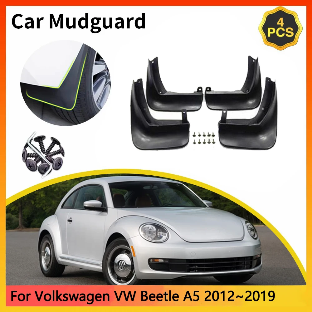 

For Volkswagen VW Beetle A5 2012~2019 Coccinelle Car Mudguards Mudflap Mudguard Splash Guards Mud Flaps Fender accessories Auto