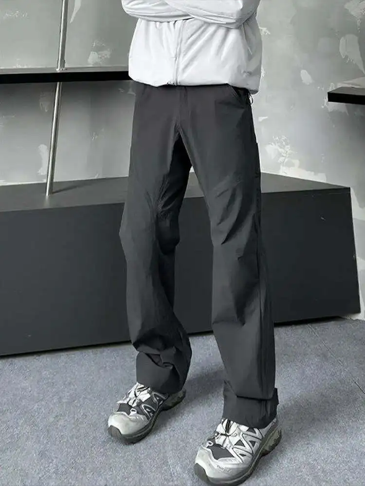 

Мужские спортивные брюки для активного отдыха, повседневные, свободного кроя, мягкие, быстросохнущие, с вставками, для горного туризма, в американском стиле