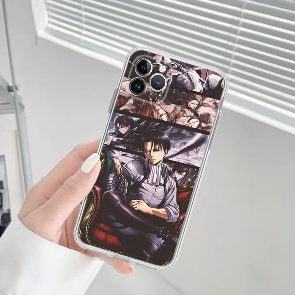 L-Levi Ackerman Phone Case For IPhone 16 15 14 11 12 13 Mini Pro XS Max Cover 6 7 8 Plus X Funda Shell