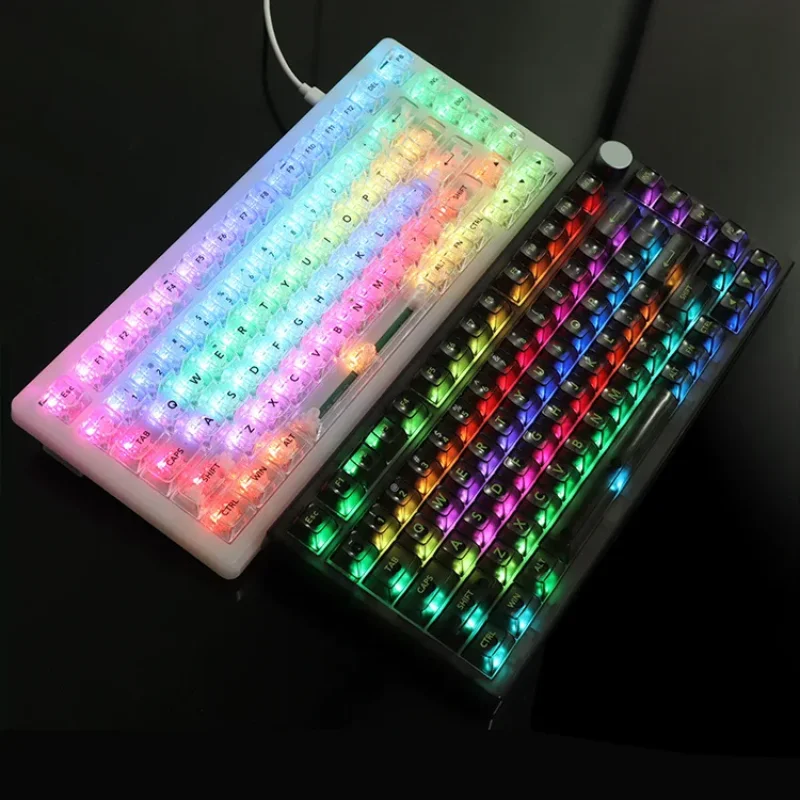 115 Key Complete Set Of Colorful Keycaps Em Height Pc Transparent Keycaps Gaming Mechanical Keyboard Keycaps