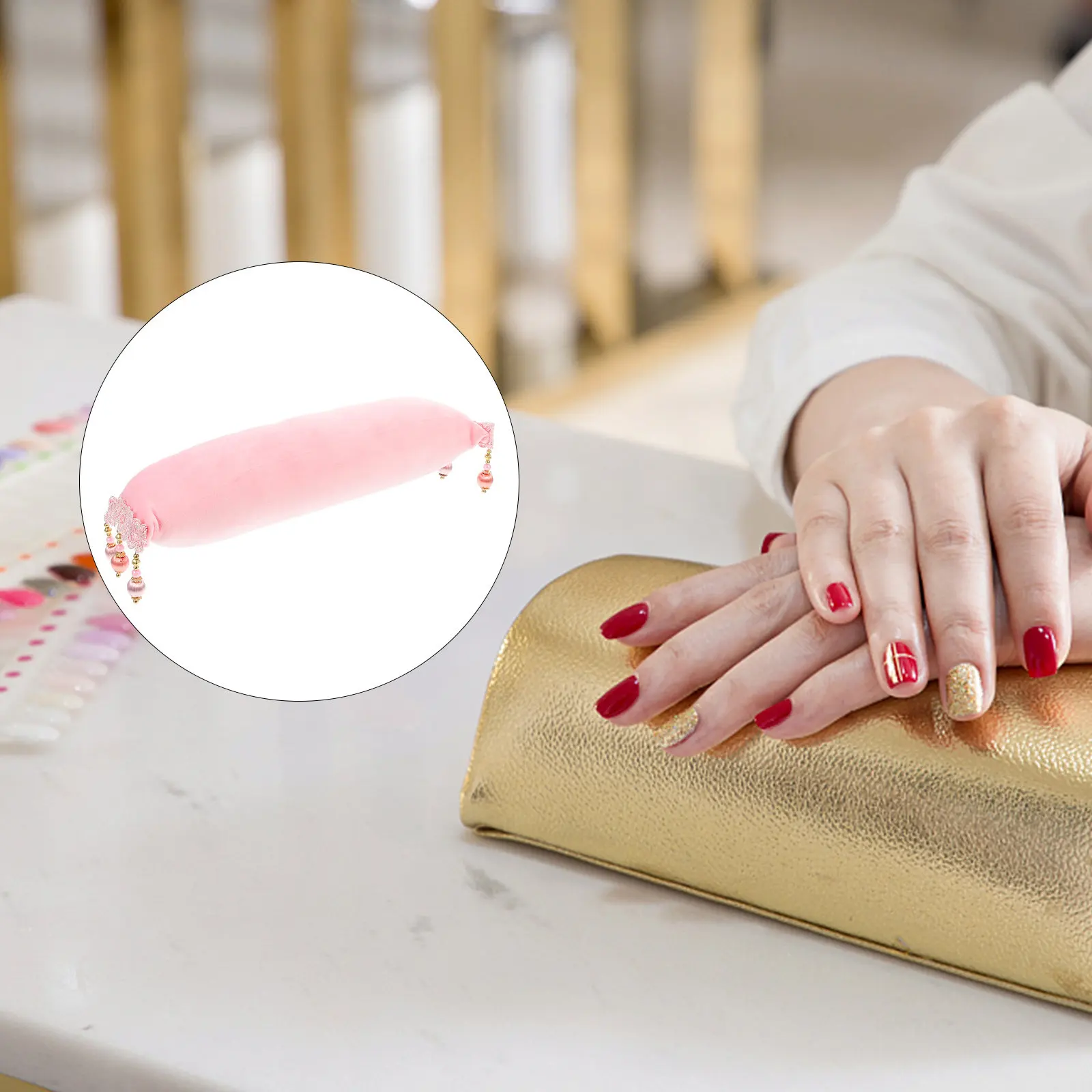 

Supple Comfortable Nail Art Hand Pillow for Salon and Home Use Manicure Support Cushion Wrist Rest Pad Nail Salon Accessory