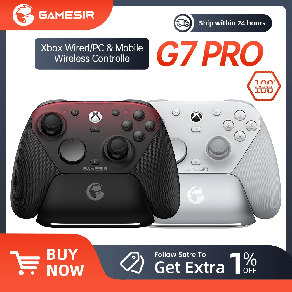 Nuevo Gamepad con cable GameSir G7 Pro Xbox Gaming Controller para Xbox Series X | S, Xbox One X | S, Steam, PC, Android