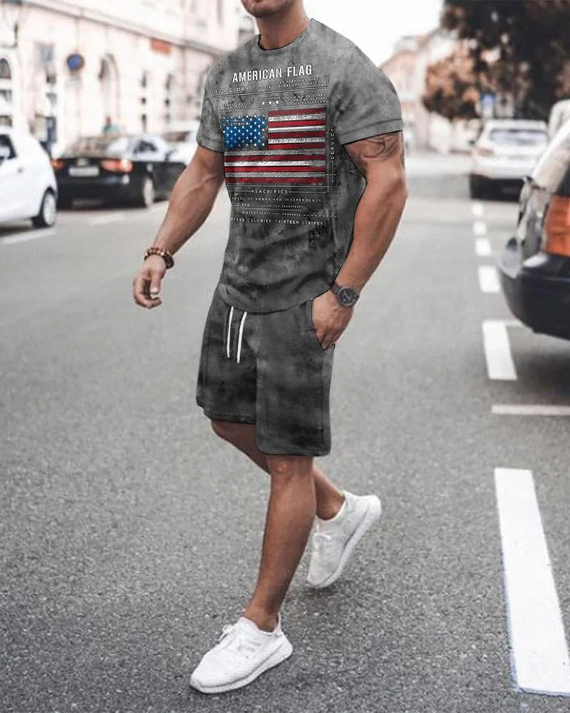 Verão nova moda 2 peça define agasalho roupas masculinas oversized estilo retro praia 3d impresso t camisas masculino terno tshirt shorts