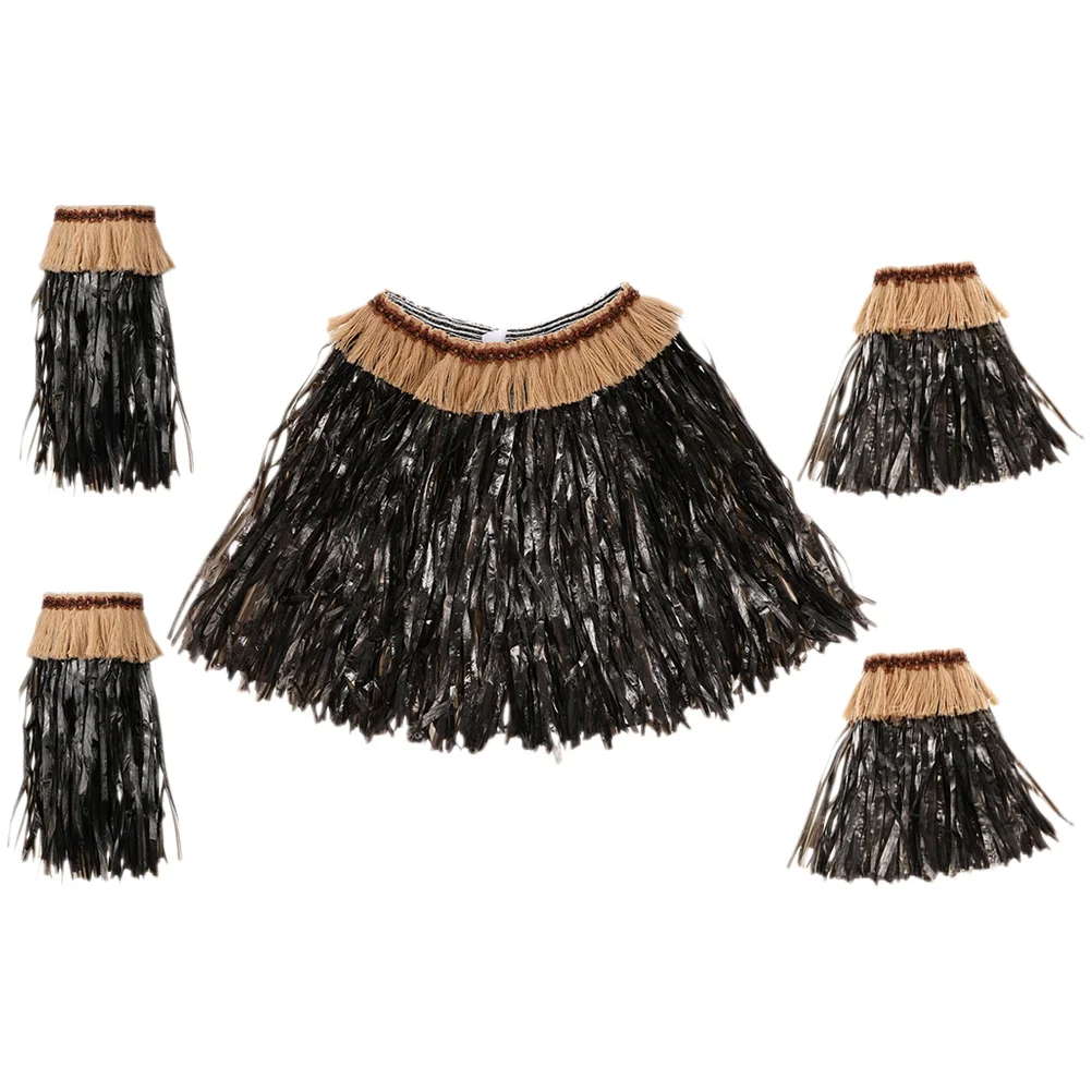 

1Set Hawaiian Party Costume Set for Women Light Hula Grass Skirt Luau Dance Wear Tropical Theme Event Festival Prop