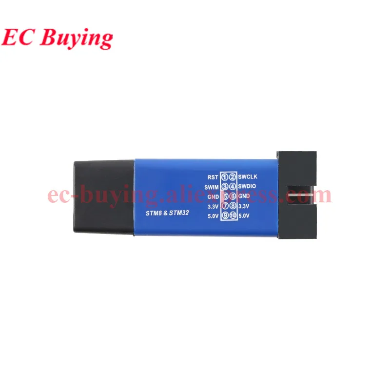 1-5Pcs STM8/STM32 에뮬레이터 프로그래머 Stlink 다운로더 버너 디버거 호환 ST-LINK V2 STVD STVP IAR 5V 3.3V 전원 공급 장치