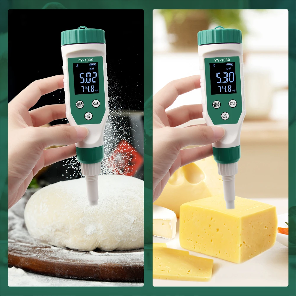 

Water Quality Test Bluetooth Digital PH Meter PH Tester PH Dough Cheese Face Cream Lotion Cosmetics Soil Tester ZN-YY1030