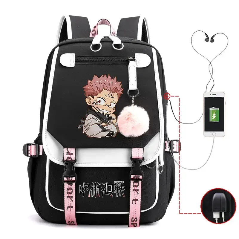 

Itadori Yuji Backpack Mochila Anime Jujutsu Kaisen Teenarges Schoolbag Children Laptop Bag Men Fashion Travel Outdoor Bags